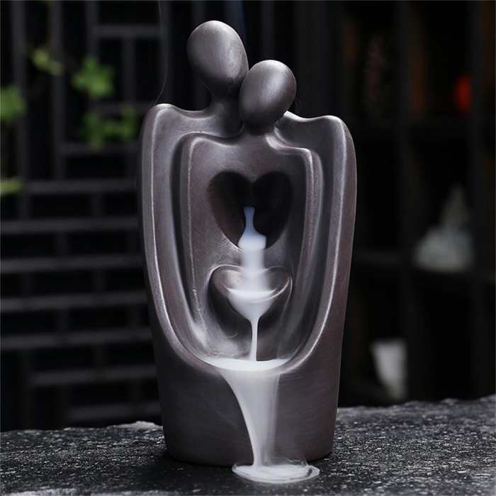 The Lovers Backflow Incense Burner by Veasoon