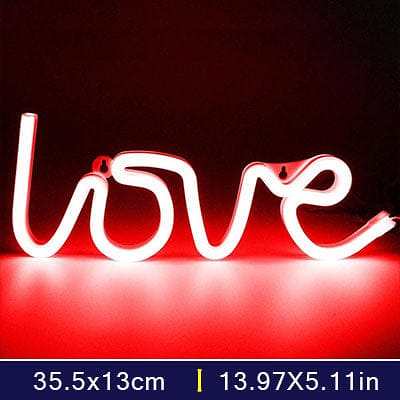 Love Neon Sign by Veasoon