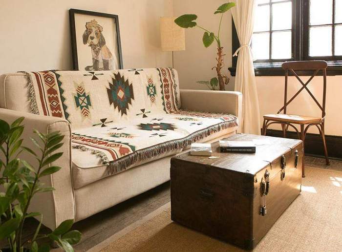 American Native Throw Sofa Blanket by Veasoon