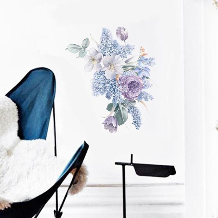 Purple Flowers Wall Sticker by Veasoon