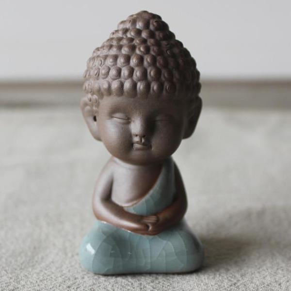 Mini Buddha Statue in Ceramic and Porcelain by Veasoon