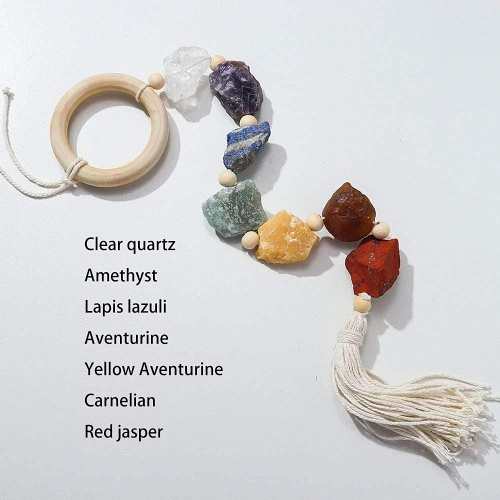7 Natural Stones Wall Hanging by Veasoon