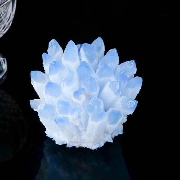 Blue Phantom Quartz Crystal Cluster by Veasoon