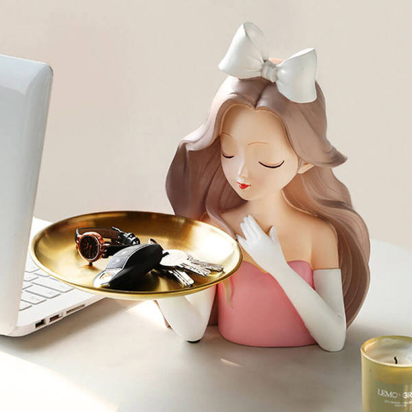 Elegant Girl Storage Decoration Ornaments
