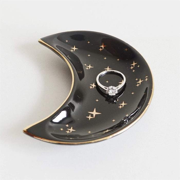 Crescent Moon Jewelry Tray by Veasoon