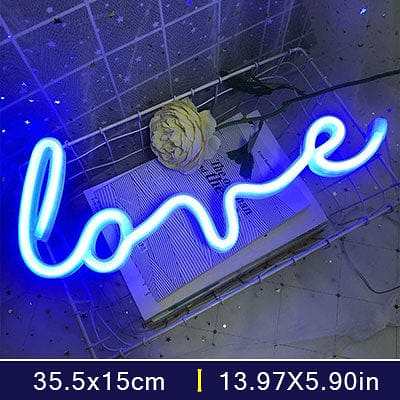 Love Neon Sign by Veasoon