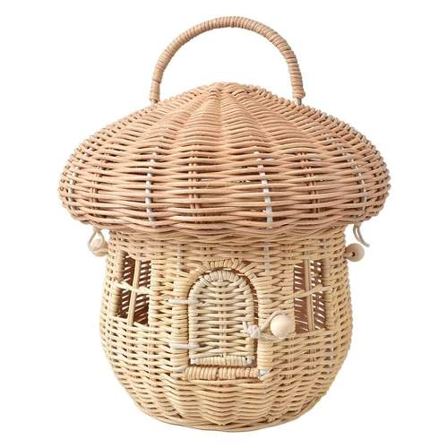 Rattan Mushroom Basket by Veasoon