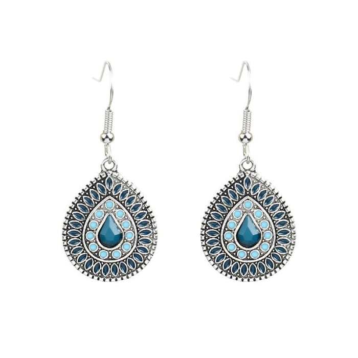 Multicolor Vintage Boho Tear Drop Earrings