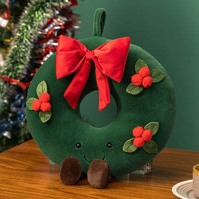 Cute Christmas Wreath Plushie by Veasoon