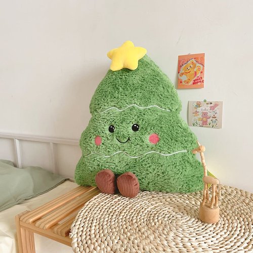 Cute Christmas Tree Doll Plush Toy Cushion by Veasoon