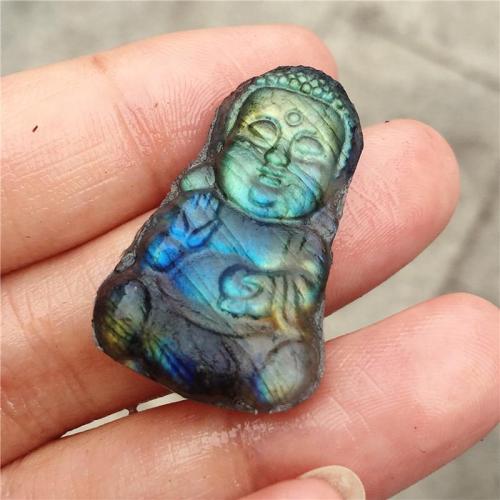 Labradorite Buddha Carving by Veasoon