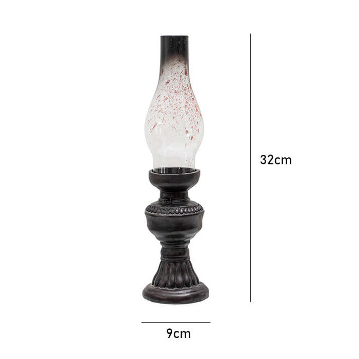 Retro Kerosene Shaped Glass Candle Holder