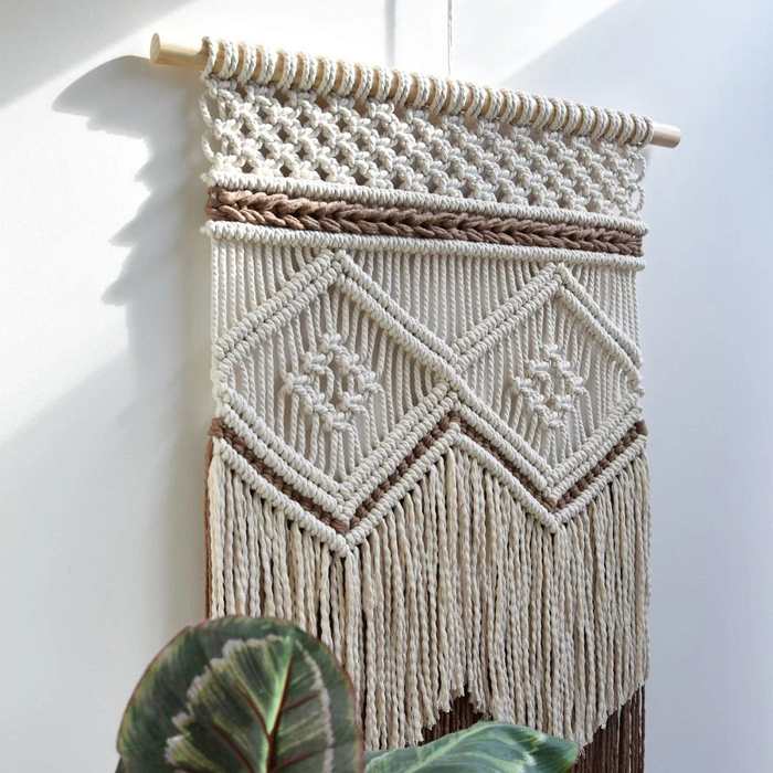 Earth Vibes Wall Hanging Macrame by Veasoon