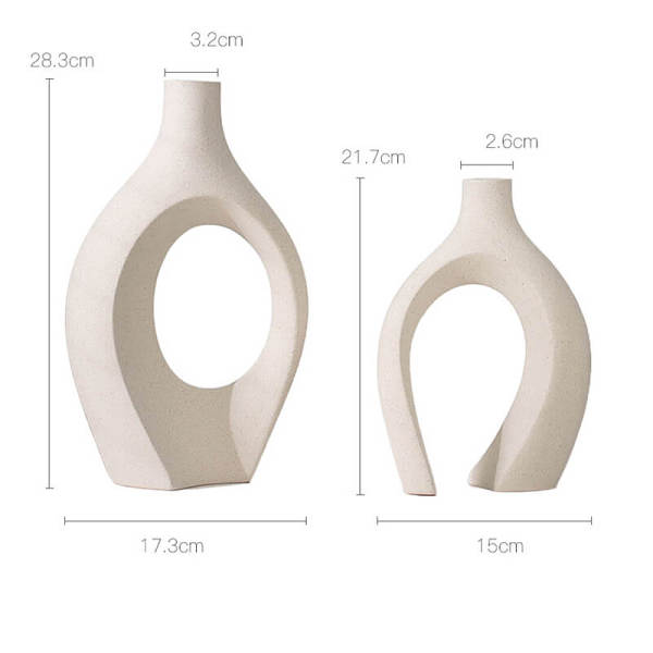 Creative White Ceramic Vase for Home Decoration