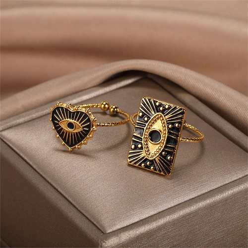 Engraved Evil Eye Protection Ring