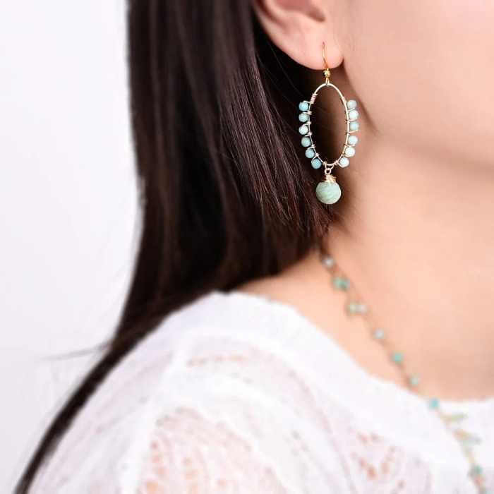 Natural Stone Bohemian Earrings