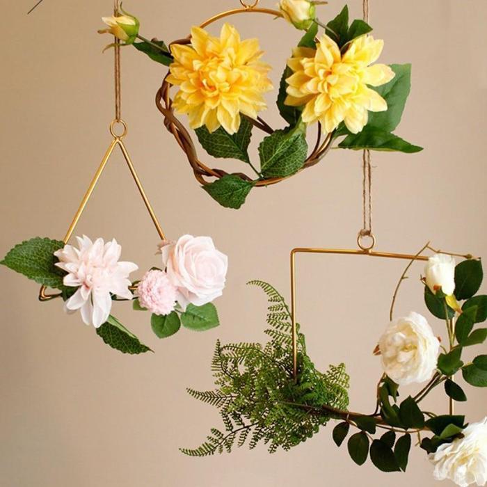 Gold Geometric Hanging Decorations by Veasoon