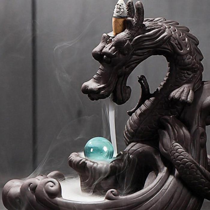 Smoking Dragon Incense Burner by Veasoon