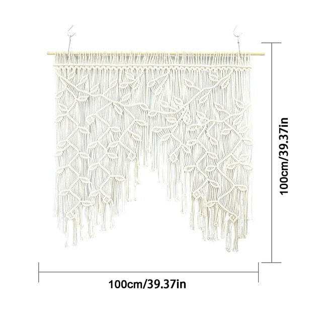 Macrame Leaf Curtain by Veasoon