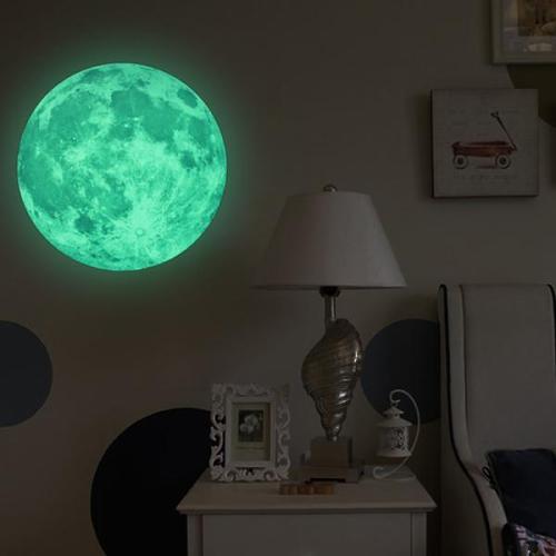 Glow in the Dark Moon Wall Sticker by Veasoon