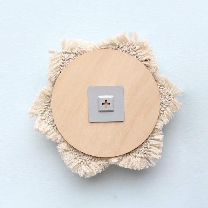 Dahlia Cotton Macrame Mirror by Veasoon