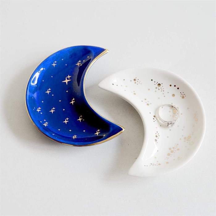 Crescent Moon Jewelry Tray by Veasoon