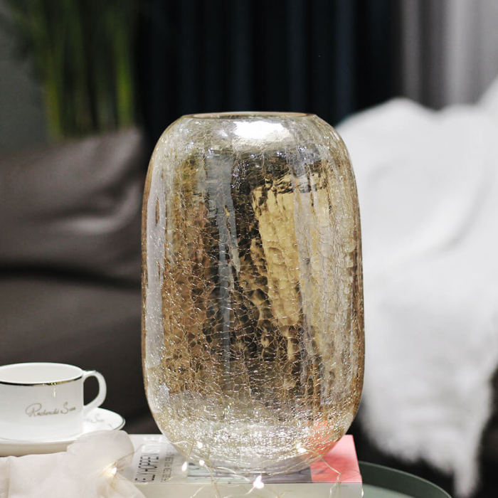 Ice Flower Glass Vase