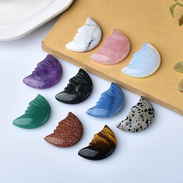 Moon Face Natural Crystals by Veasoon