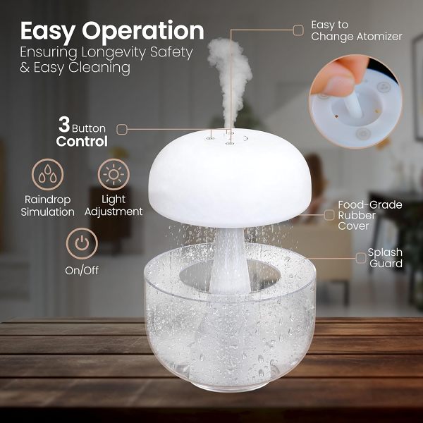 Aroma Diffuser Rain Cloud Humidifier by Veasoon