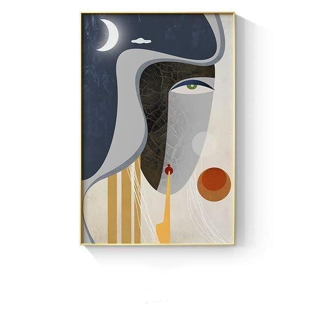 Geometric Abstract Wall Art by Veasoon