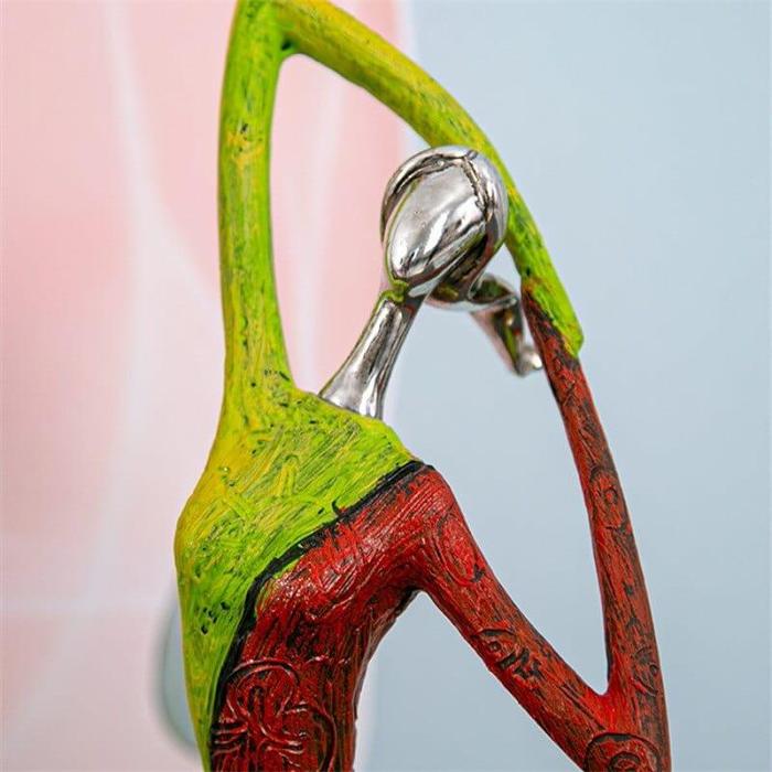 Abstract Colorful Woman Sculpture Figurine by Veasoon