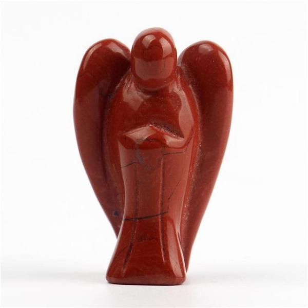 Natural Crystal Guardian Angel Carving by Veasoon