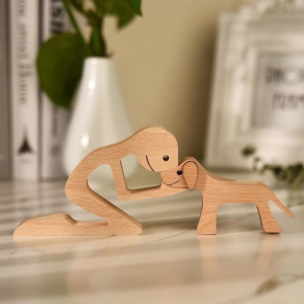Unconditional Love Wood Figurine by Veasoon