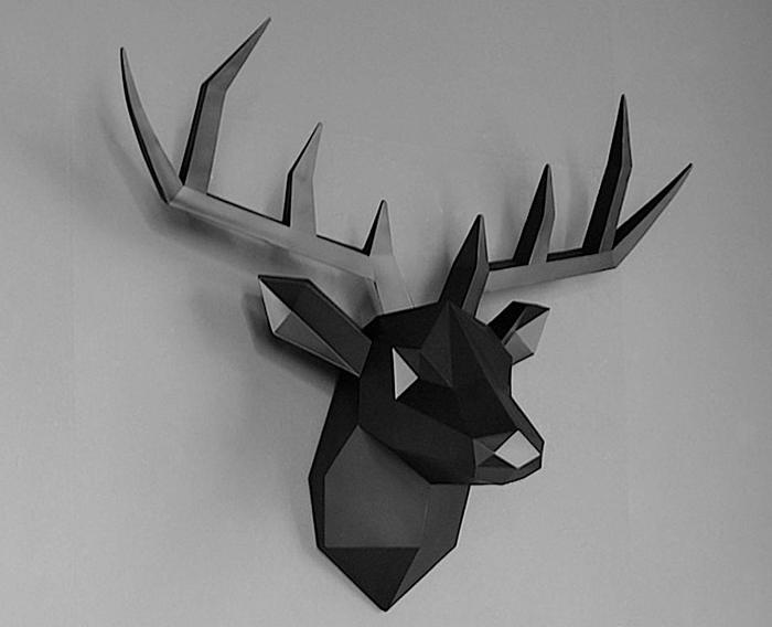 3D Deer Head Wall Statue by Veasoon