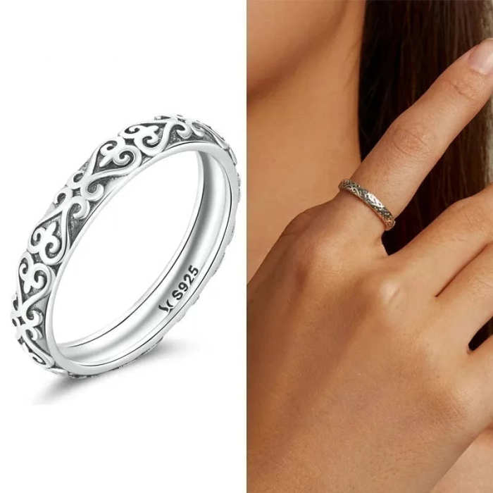 925 Sterling Silver Boho Rings