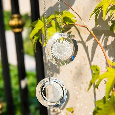 Sun and Moon Crystal Suncatcher by Veasoon
