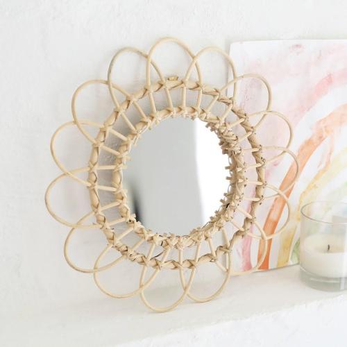 Rattan Wall Mirror by Veasoon