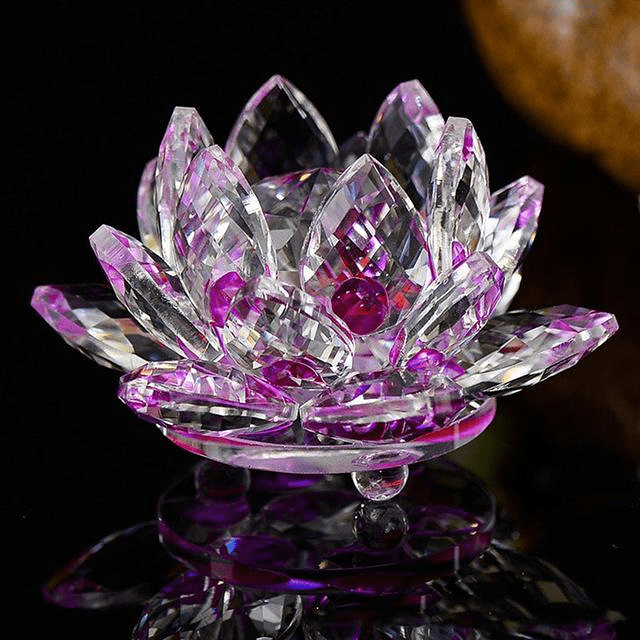 Quartz Crystal Lotus Flower by Veasoon