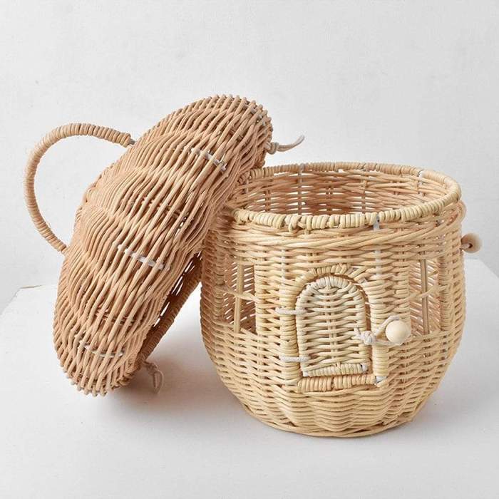 Rattan Mushroom Basket by Veasoon