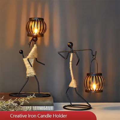 Creative Iron Candle Holder