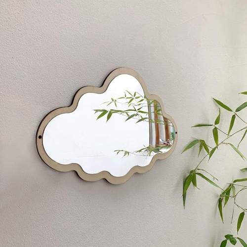 Wooden Cloud Mirror by Veasoon