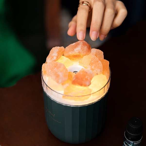 Himalayan Salt Stone Humidifier by Veasoon