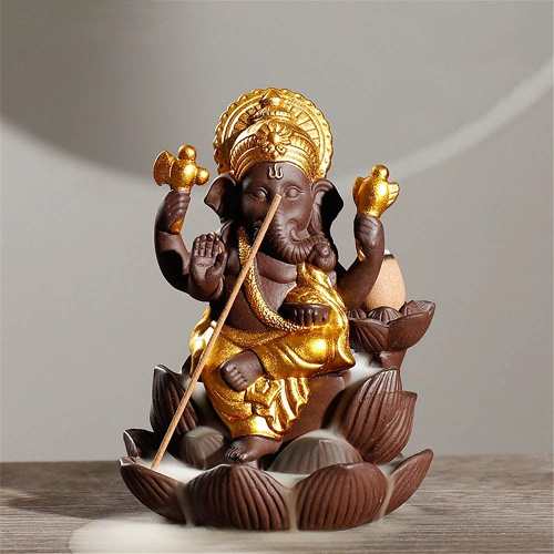 Ganesha Backflow Incense Burner by Veasoon