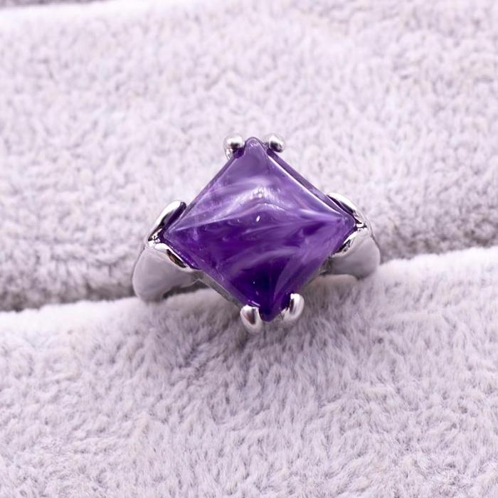 Natural Amethyst Crystal Rings (20 pieces)