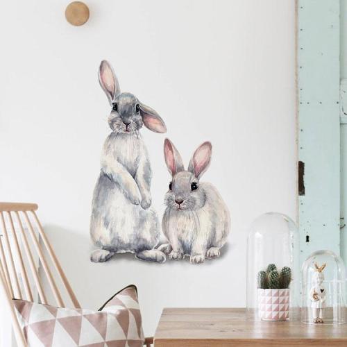 Cute Rabbits Wall Sticker by Veasoon