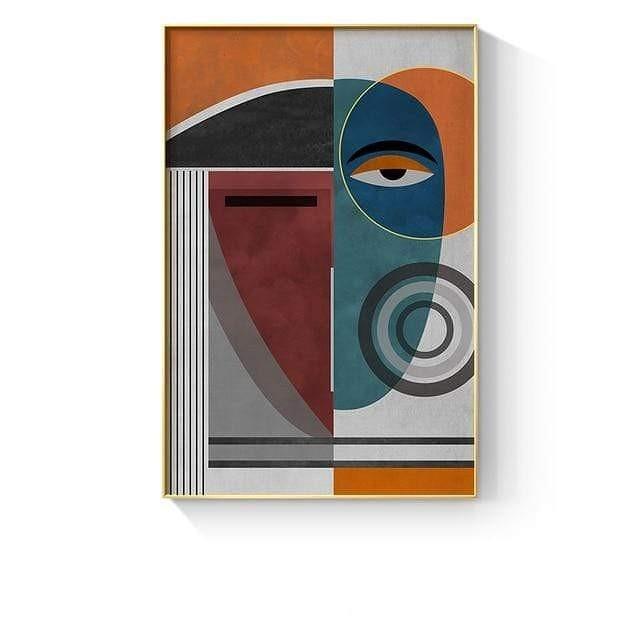 Geometric Abstract Wall Art by Veasoon