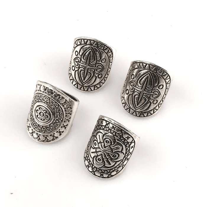 Ancient Goddess Plated Ring Set 4pcs