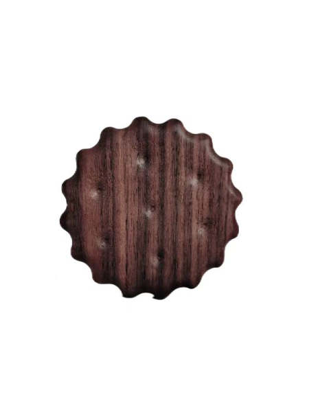 Timber Touch: Elegant Walnut Coasters for Everyday Elegance by Veasoon