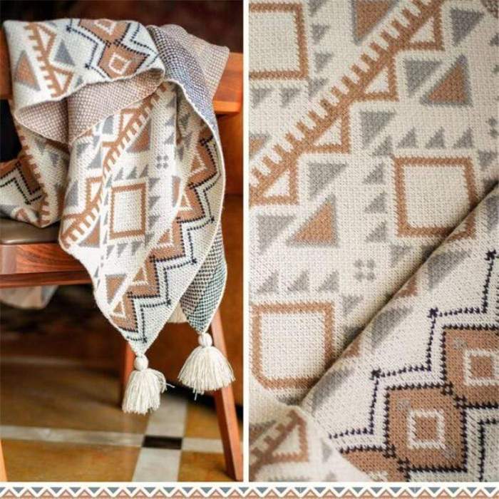 Vintage Design Throw Blanket by Veasoon