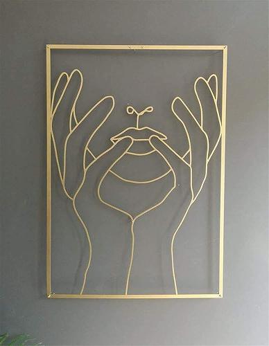 Abstract Single Line Metal Wall Art by Veasoon
